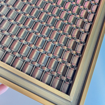 Metalen mesh met geborstelde afwerking
