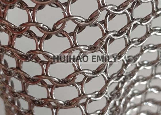 0.8x7mm Gelaste Metalen Ring Gordijn voor Binnenhuisdecoratie