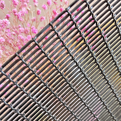 Zwarte van Mesh Metal Woven Wire Spray van het voorgevelroestvrije staal de Architecturale voor Decoratieve Omheining