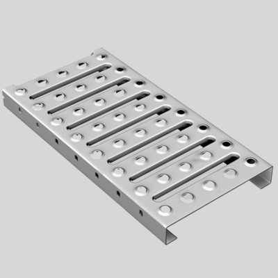 Geperforeerde aluminium architectonische gaaspanelen voor Grip Strut roosterplatforms