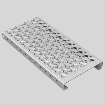 Geperforeerde aluminium architectonische gaaspanelen voor Grip Strut roosterplatforms