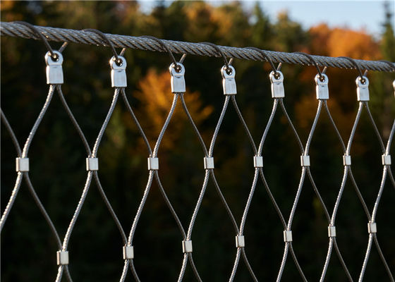 3.0mm Stainless Steel Rope Mesh Fence Fall Preventer Nets Used For Filling of guardrails