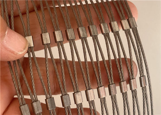 3.0mm Stainless Steel Rope Mesh Fence Fall Preventer Nets Used For Filling of guardrails