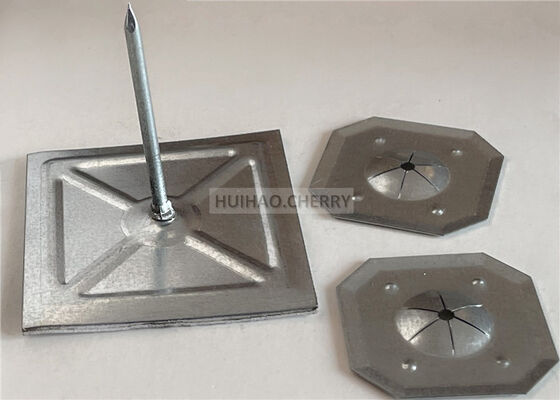 Rockwool isolatie bevestiging zelfklevende isolatie stick pinnen 12Gauge 1-1/2 "met vierkant slot wasser