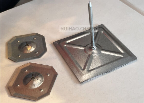 12 Gauge Isolatiestiftpennen en Ringetjes Gegalvaniseerd Staal Rotswol Isolatiepennen