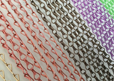 2 mm Hook Link Type Metal Mesh Drapery Window Door Fly Curtain