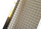 Het Type van decoratie Vierkant Gat het Weefselnetwerk van de Leuningsbalustrade met Gouden Kleurenkader