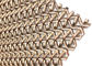 PVD nam Gouden Netwerk van de Roestvrij staal Decoratief Draad 1500mm W 3700MM l-Comité toe