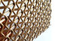 PVD nam Gouden Netwerk van de Roestvrij staal Decoratief Draad 1500mm W 3700MM l-Comité toe
