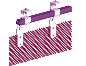 Op Maat Gemaakte Aluminium Stalen Spiraalgordijn Ruimteverdeler 0,8 mm Draad