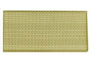 Goud metalen mesh weefsel gelaagd glas