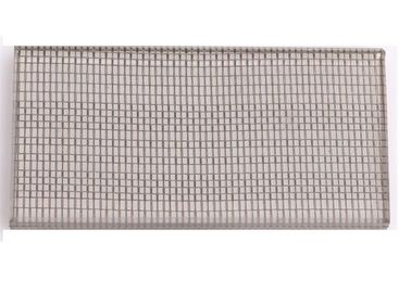 Goud metalen mesh weefsel gelaagd glas