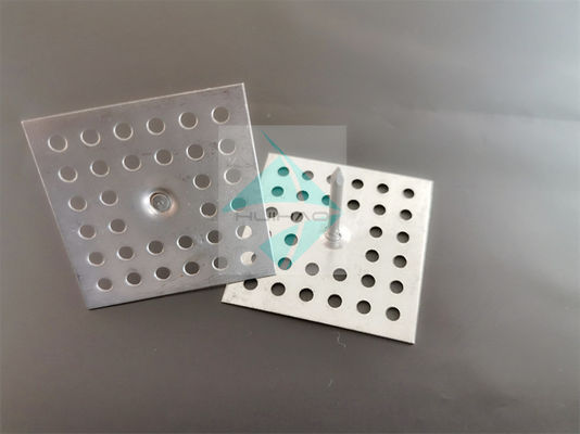Vierkante 2" Geperforeerde Basis Isolatiehanger Bevestiging Glaswol Op Muur