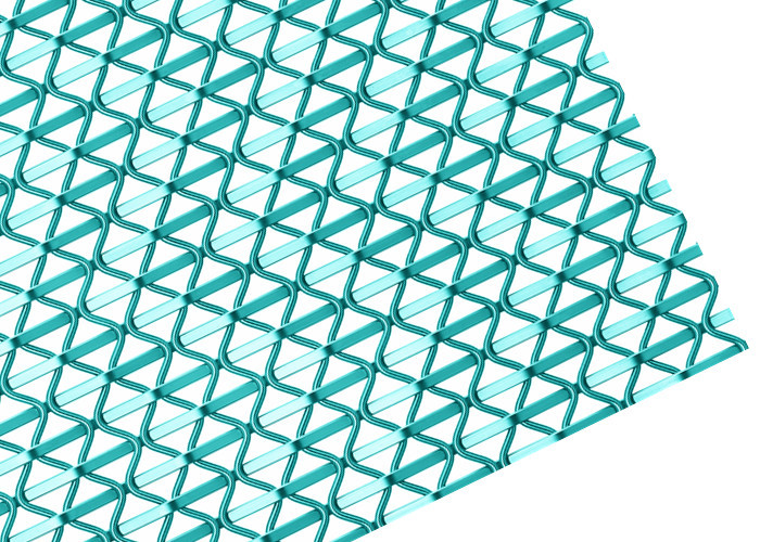Architecturaal de Draadnetwerk van het netwerk Stijf Roestvrije staal voor Decoratieve Muurbekleding