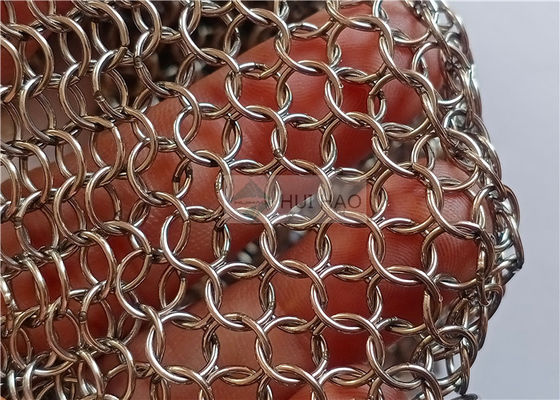 0.8x7mm roestvrij staal 316 gelast type keten postdraad gaas voor kamer verdelende gordijnen