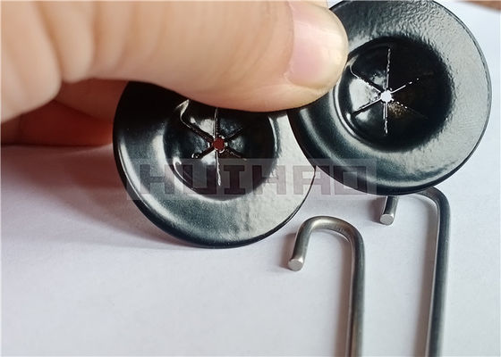 Van de Draadmesh clips with van het metaalzonnepaneel de UV Bestand Zwarte Met een laag bedekte Zelfsluitende Wasmachines