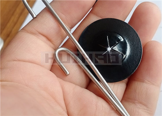 38mm Zwarte Geschilderde Zelfsluitende Wasmachineklemmen om Draad Mesh Screening To Solar Panels te bevestigen