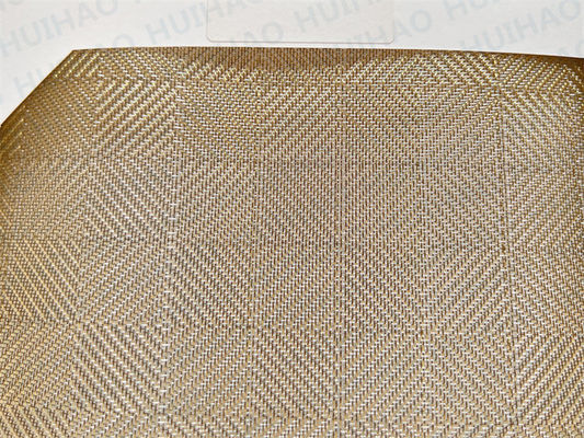 Gelamineerd Glas 0.5mm van het koper Flexibel Geweven Metaal Stof