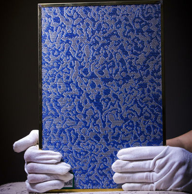 Zilver Met een laag bedekt Draden Geweven Metaal Mesh Textile Sandwich Glass