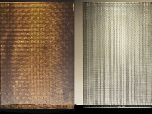 Van de Draadmesh fabric laminated glass wine van het messingsweefsel de Kelderdecoratie