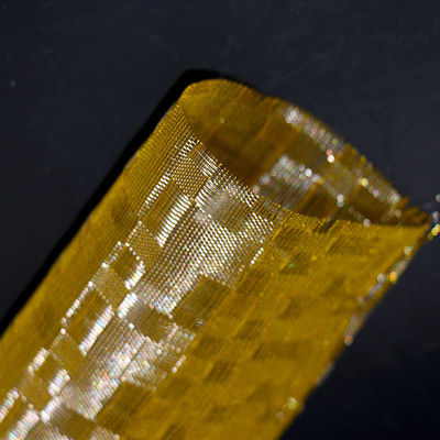 Art Laminated Glass Interlayer Bronze Geweven Mesh Pattern Designer