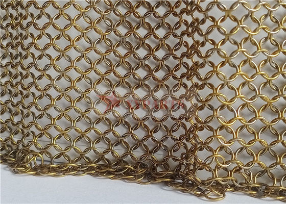 12 mm ringdiameter roestvrijstalen metalen ring gaasgordijn eenvoudig te installeren voor hoteldecoratie