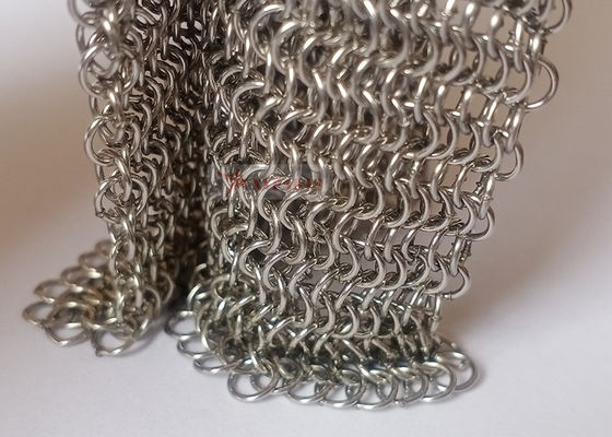 Geweld type roestvrij staal kettingdraad met 0,53 mm draaddiameter en 3,81 mm ringdiameter voor kamergordijnen