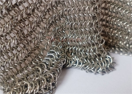 Roestvrij staal keten mail metalen gaas gordijnen 0.53x3.81mm Voor brandweer schermen