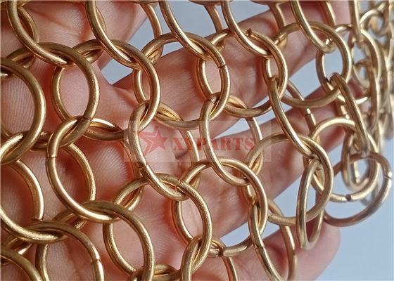 Ontwerp en fabricage metalen gaasgordijn met roestvrijstalen ringen