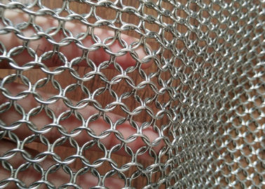 AISI 304 Gordijn 1.2mm Draad 10mm van het 316 Metaalnetwerk voor het Ruimteverdeler/Zonscherm