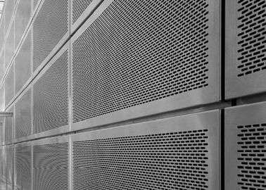 Aluminium Geperforeerde het Schermvoorgevel met Rond/Groefgat of Hexagonaal Gat