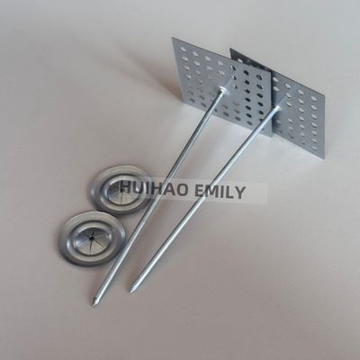 Isolatie bevestigingsmiddelen Steenwol zelfklevende pinnen met 12 Ga aluminium pinnen