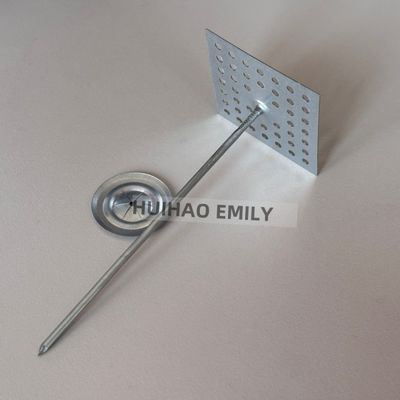 HVAC-systeem Hardwaretoebehoren Isolatie Pin Nails met geperforeerde basis