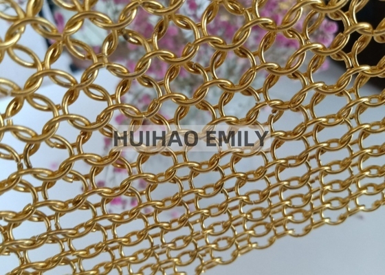 316 Ss Decoratieve 3 Meter Ring Mesh Curtain Drapery, Gepaste kleur Mesh Drapery