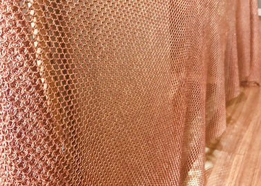 Van de het Koperring van het concertzalengordijn van het Netwerkchainmail Type 1mm Dia 8mm Opening