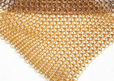Ruimte het Netwerkgordijn van het Verdelermetaal, van de het Messingsdraad van het Hotelgordijn de Ringsnetwerk van Chainmail