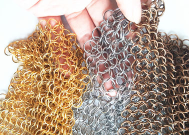 Ketting Gevlecht het Netwerkgordijn van de Metaalring met 10MM Opening voor Binnenlands Gordijn