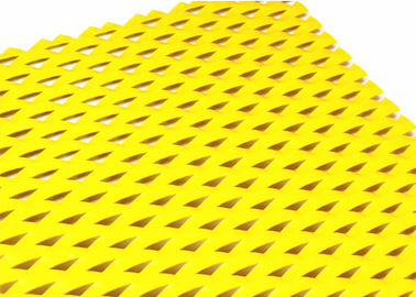 PVDF Gebeëindigde Gouden de Muurbekleding 1200MMX3000MM van het Kleurenaluminium Uitgebreide Netwerk