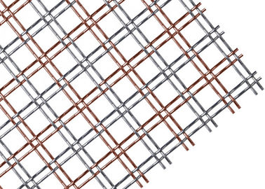Antieke het Netwerkstof van het Messings Architecturale Geweven Metaal met Roestvrij staal Vlakke Draad