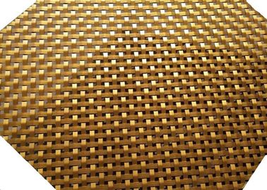 Het gouden Netwerk van de Kleuren Architecturale Draad, Geplooid Vlak Netwerk 6mm van het Draadscherm Opening