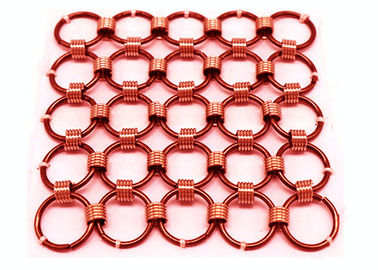 Aangepast Chainmail-het Netwerkgordijn van het Ringsmetaal voor de Decoratie van het Winkelcomplexhotel