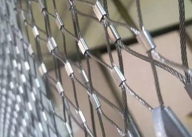 316 Flexibele de Draadkabel Mesh For Zoo Fence van het Metalen kaproestvrije staal