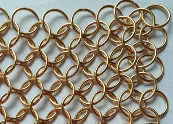 10mm Rond Ring Chainmail Weave Stainless Steel Decoratiegordijn Chainmail Ring Mesh