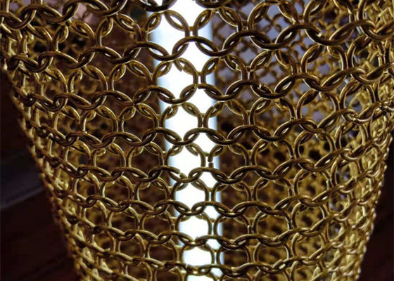 Ring 2.5mm van roestvrij staalchainmail het Gordijn van de Metaalrol voor Lampekap