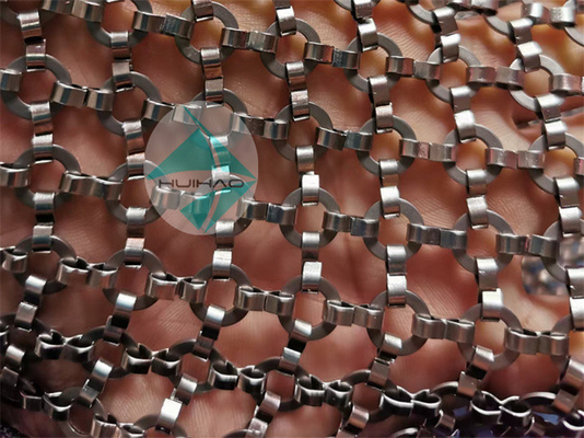 1.5 x15mm-van het Metaalchainmail van de Messingskleur het Gordijn van het de Ringsnetwerk voor het Vensterscherm