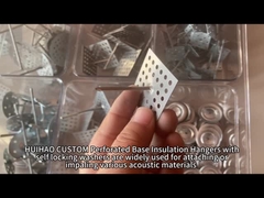 Aluminium isolatiebevestigingsmiddelen voor muren en plafonds, geperforeerde isolatiepenen voor steenwol