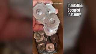 Isolatiestiften en ringen voor het bevestigen van isolatieplaten aan muren, plafonds en vloeren